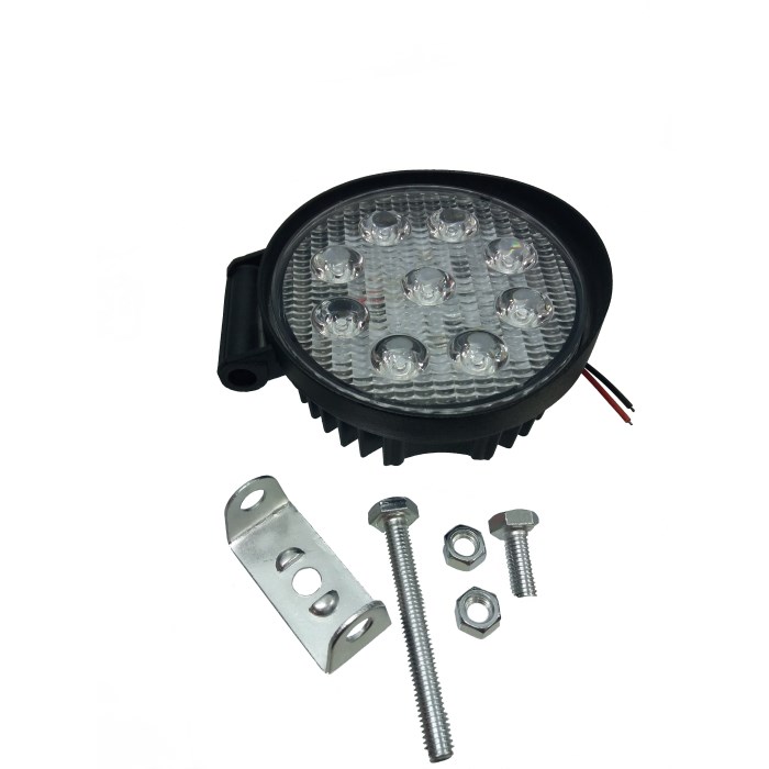BUSCA HUELLA LED 9 LED 05-27W 45MM (9-30V) (CARCASA DE METAL)