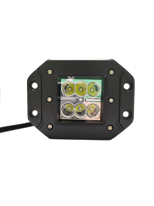 BUSCA HUELLA LED 6 LED 15B-18W (CARCASA DE METAL)