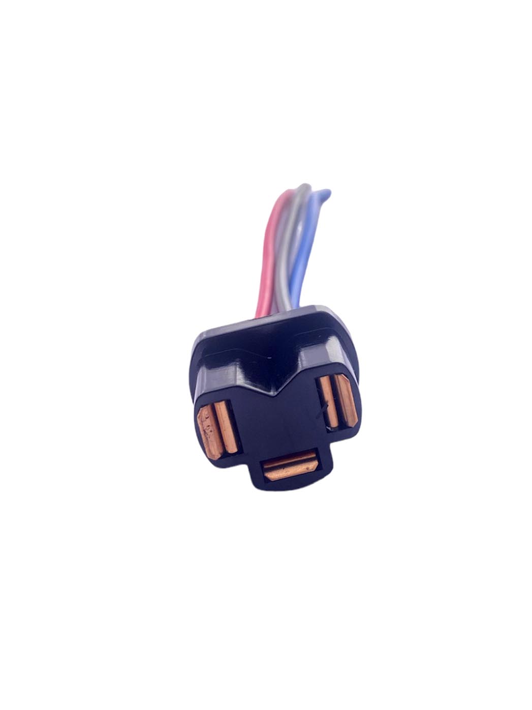FICHA PLASTICA 3 VIAS ALTA / BAJA NEGRA BASE REDONDA