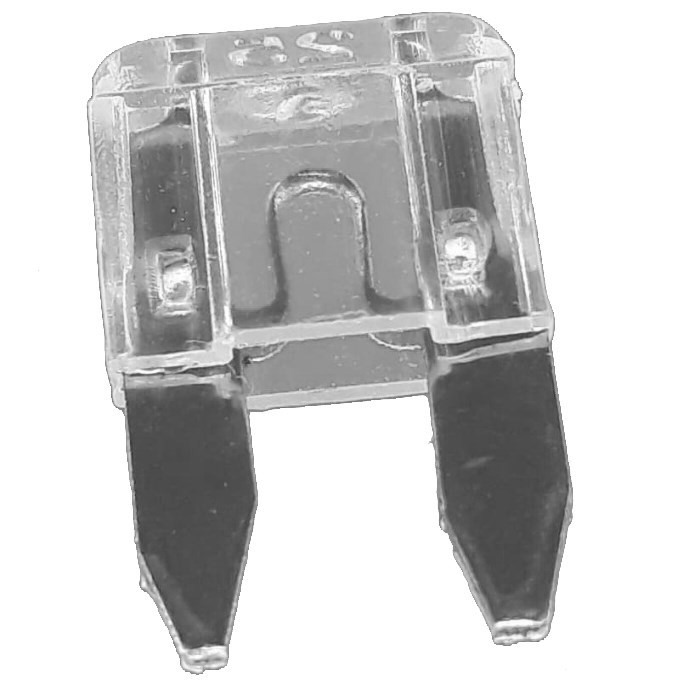 FUSIBLE TIPO FICHA MINI 25 A TRANSPARENTE (501-1011-25A)