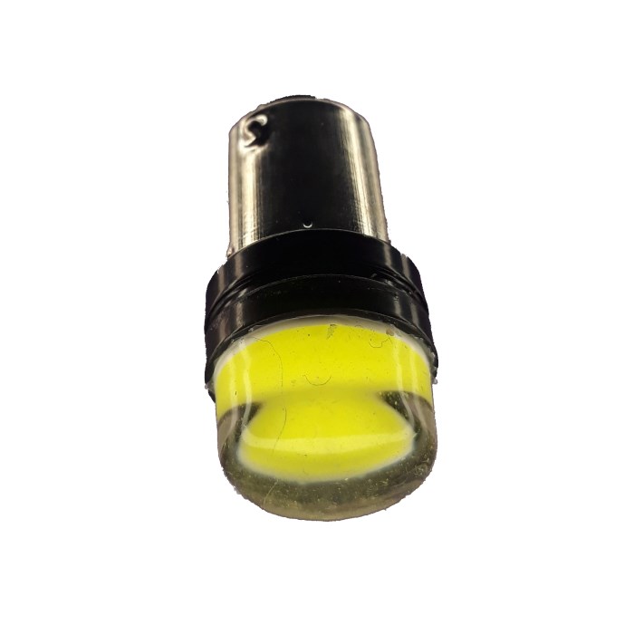 FOCO LED BASE METAL SEÑALERO 2 FILAMENTO BLANCO 12V SILICONADO