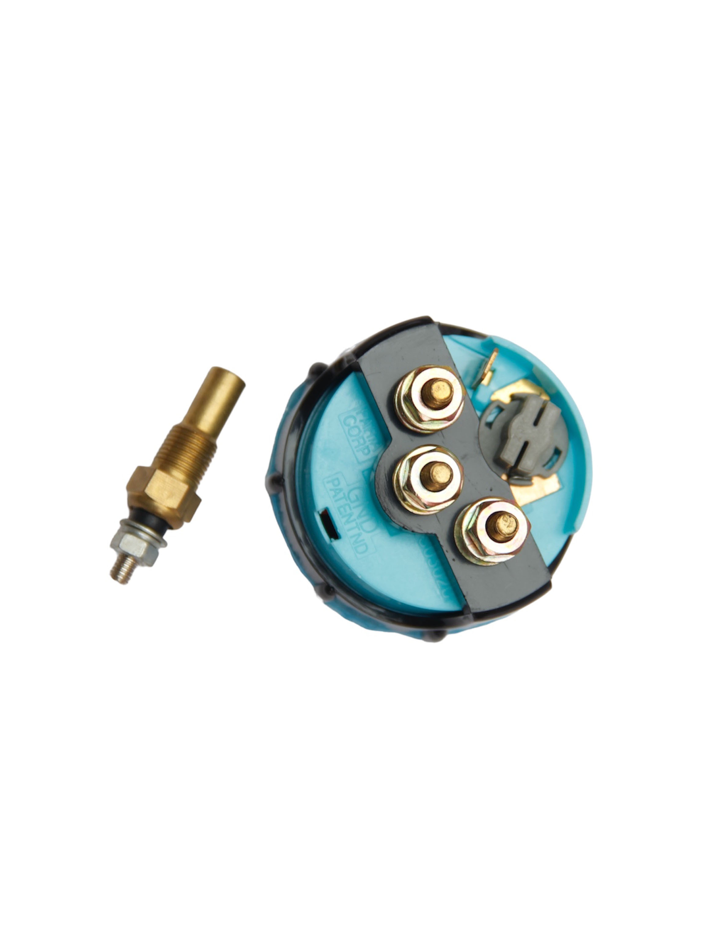 RELOJ MEDIDOR DE TEMPERATURA DE AGUA FARIS 0-250 CENTIGRADOS PANEL NEGRO