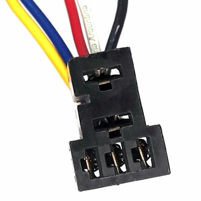 FICHA PLASTICA MINI RELAY 5 CABLES