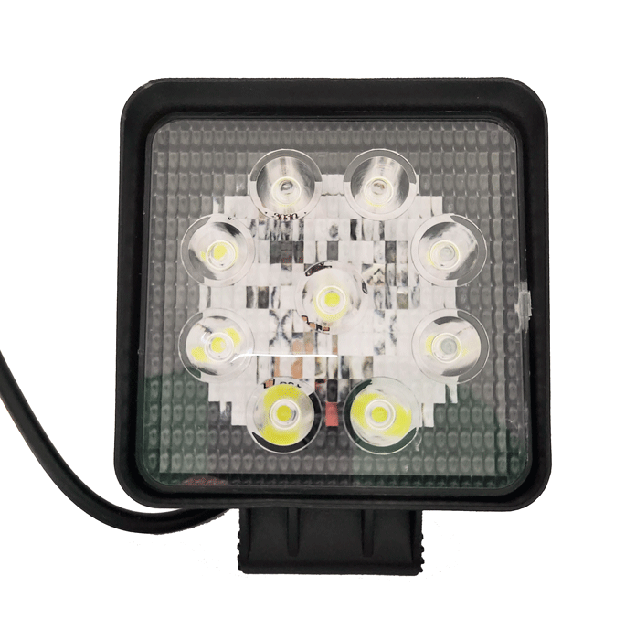 BUSCA HUELLA LED 9 LED SQ 27W 45MM (CARCASA DE METAL)