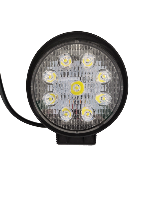 BUSCA HUELLA LED 9 LED R 27W 45MM (R-27-55MM) (CARCASA DE METAL)
