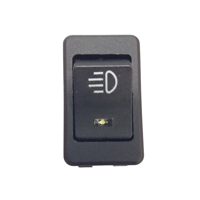 LLAVE TECLA CUADRADA DE LUZ CON LUZ BLANCA LED 4P