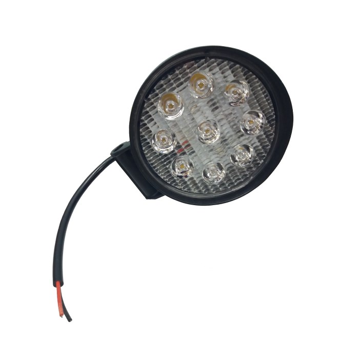 BUSCA HUELLA LED 9 LED 05-27W 45MM (9-30V) (CARCASA DE METAL)