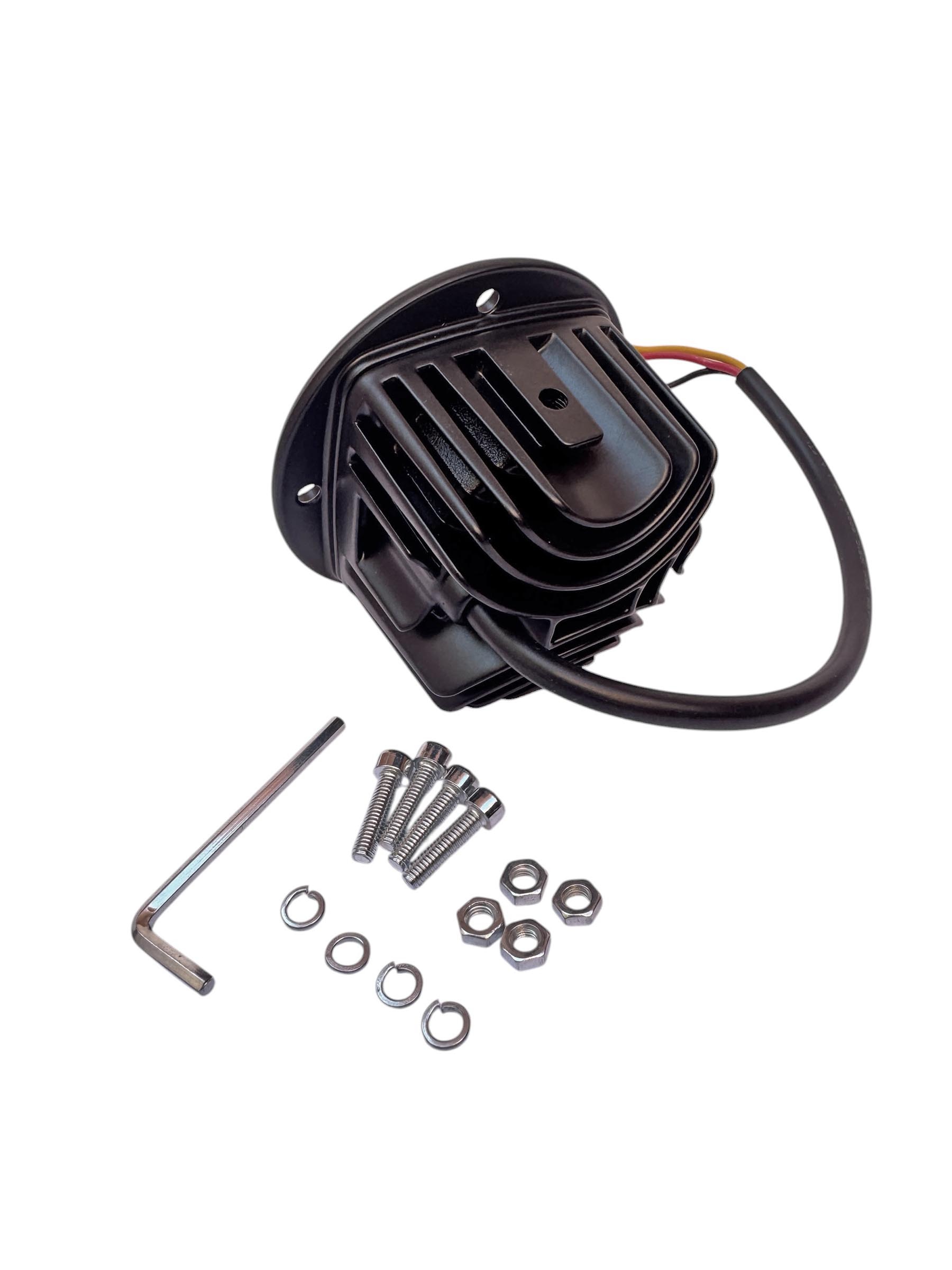 BUSCA HUELLA BLANCO+AMARILLO LUZ ALTA Y BAJA / 20W / 2000LM / 9-30V / CARCASA ALUMINIO
