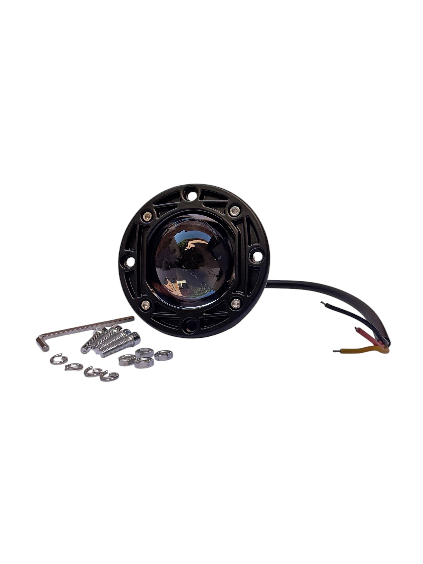 BUSCA HUELLA BLANCO+AMARILLO LUZ ALTA Y BAJA / 20W / 2000LM / 9-30V / CARCASA ALUMINIO