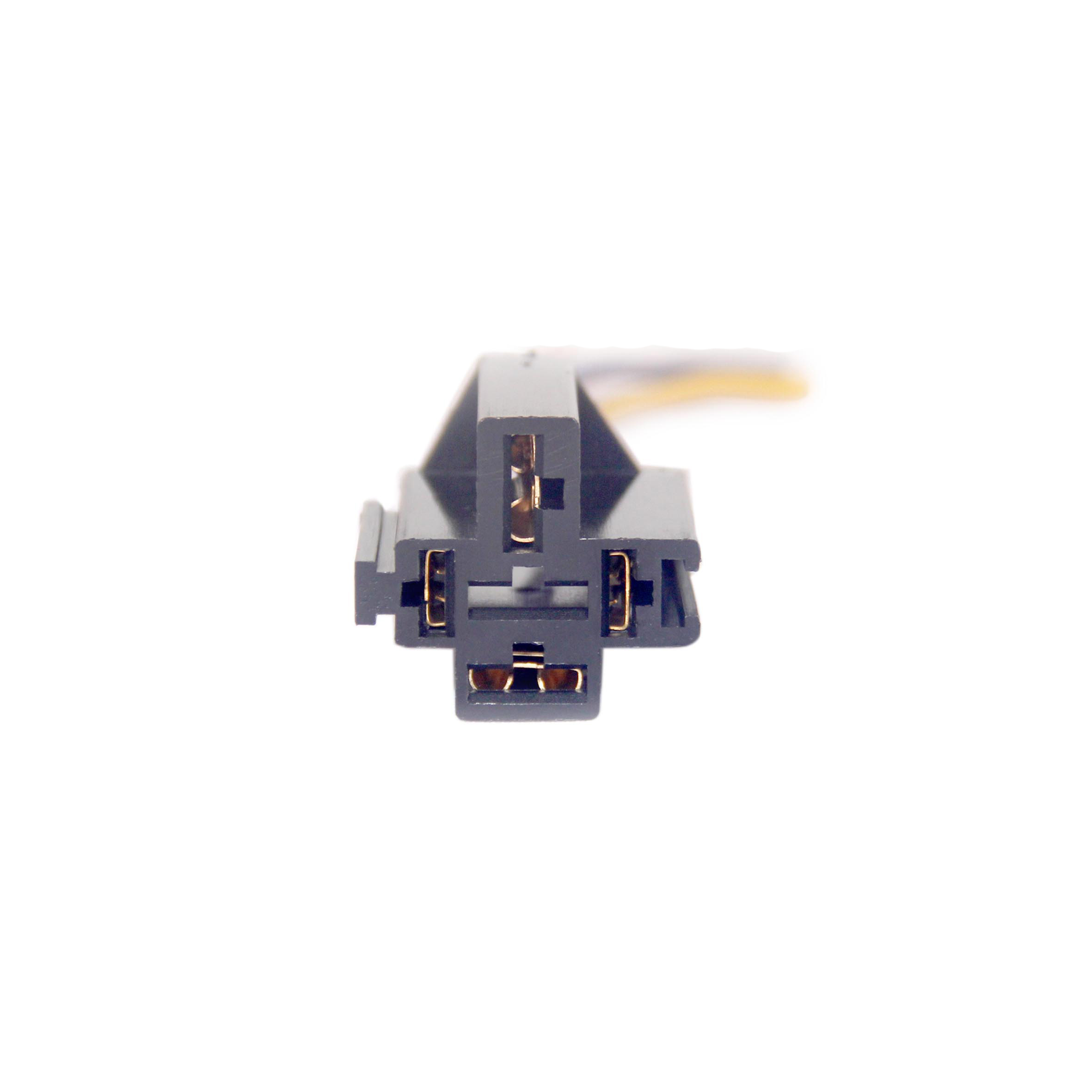 FICHA PLASTICA RELAY 70 AMP. 4 VÍAS C/CONDEX. DE MASA (JASPO)