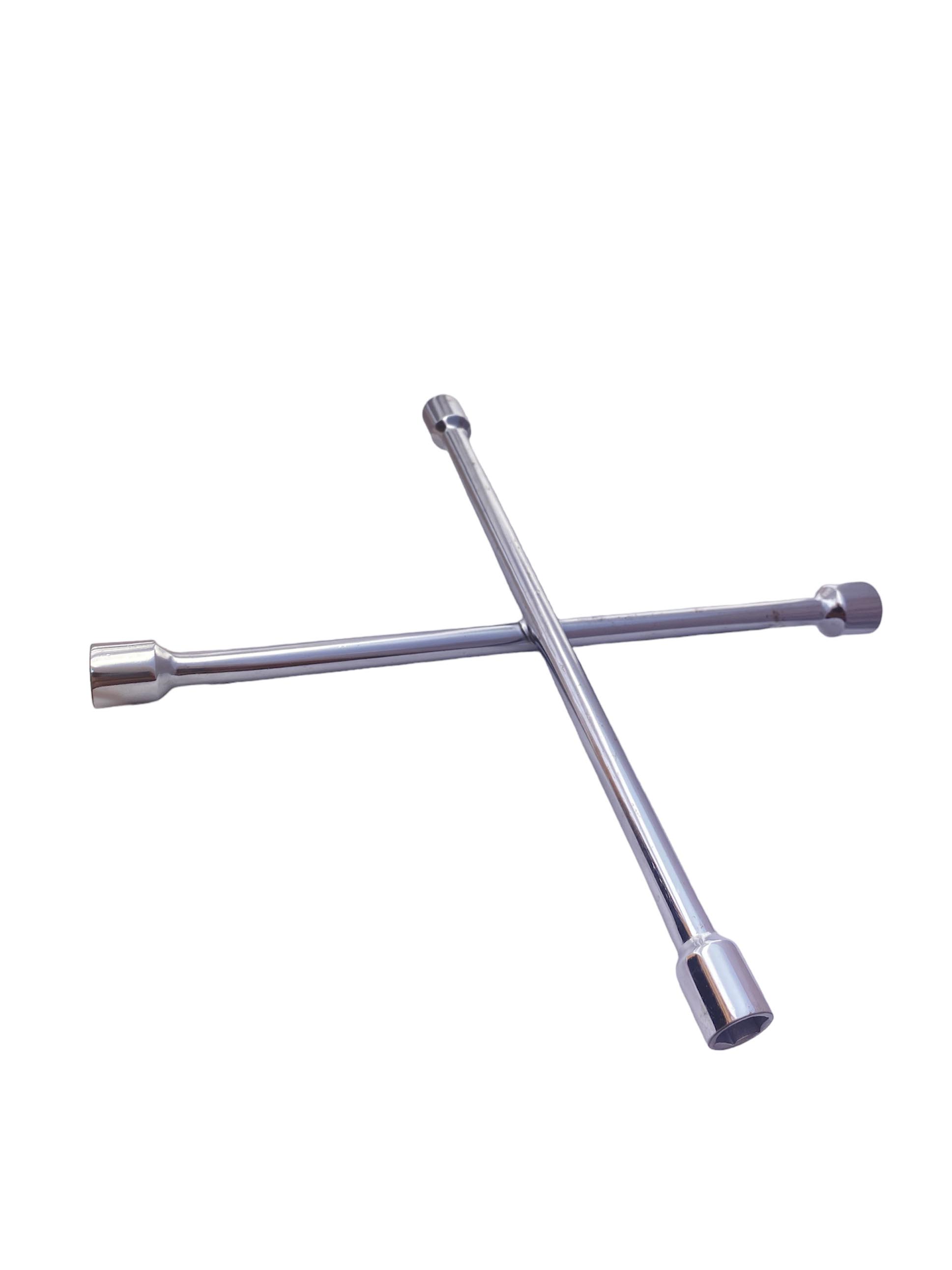 LLAVE DE RUEDA CRUZ 17 / 19 / 21 / 23 MM 16P CROMADA