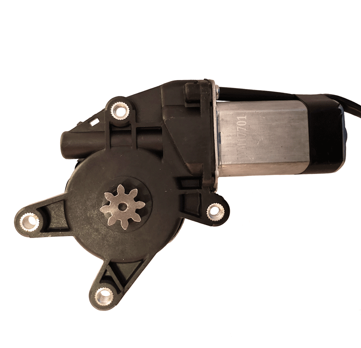 MOTOR DE LEVANTA VIDRIOS ELECTRICO LADO DERECHO 8 DIENTES