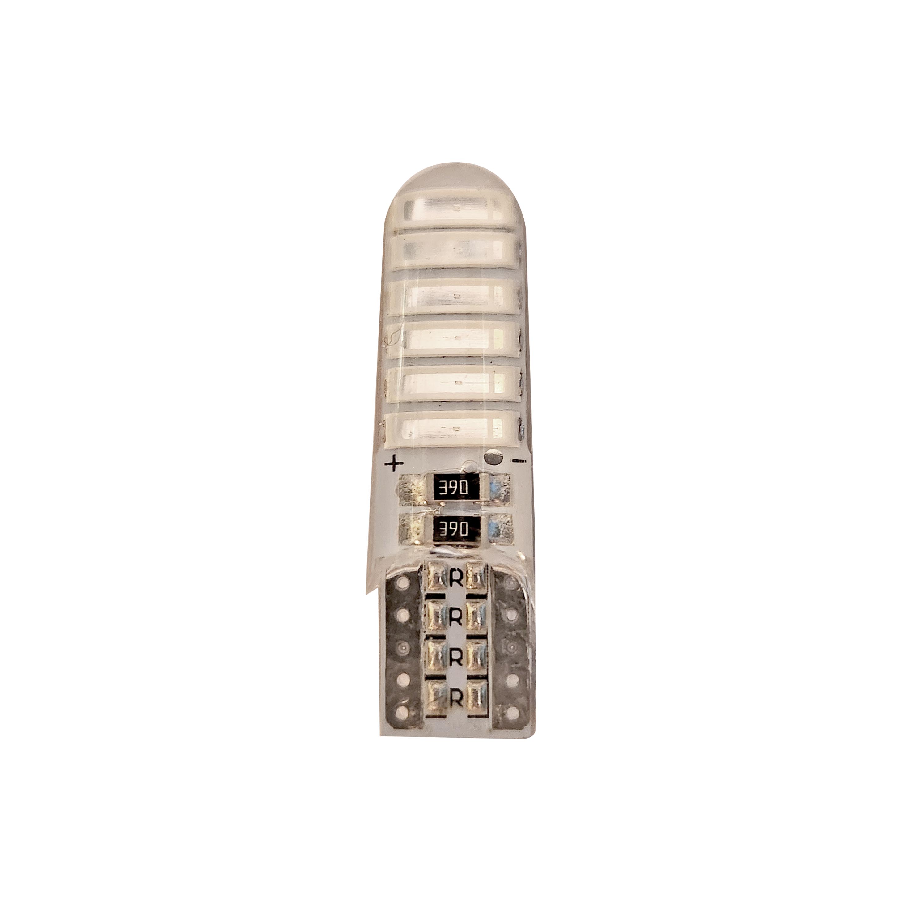 FOCO LED T10 SILICONADO 12V /12MD LUZ AZUL