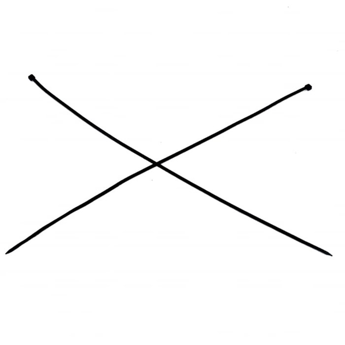 CINTILLOS 8,0 X 450 NEGRO (100 UNIDADES)