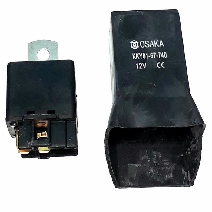RELAY ELECTRONICO 12V 4P 30A KIA - HYUNDAI ELECTROVENTILADOR KKY01-67-740