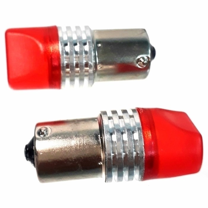 FOCO LED BASE METAL SEÑALERO 1 FILAMENTO ROJO 12V