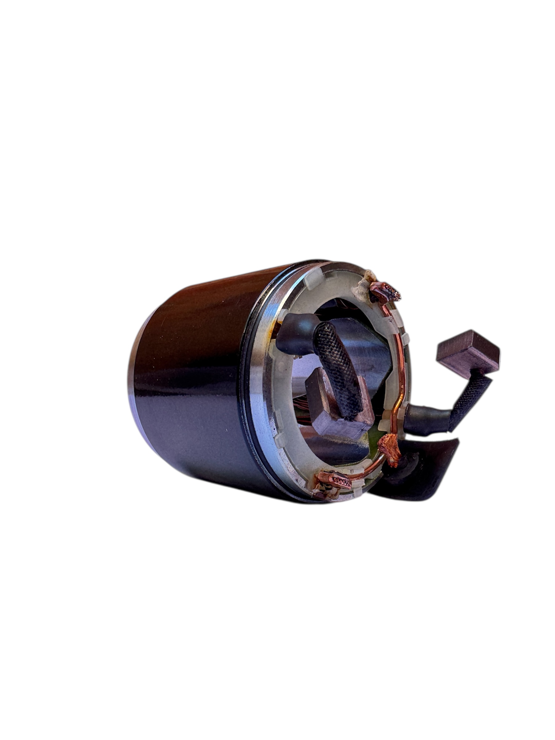CARCAZA INDUCIDO MOTRO DE ARRANQUE 63MM SIN PORTA CARBON TOYOTA FUN CARGO, VITZ, IST /DENSO