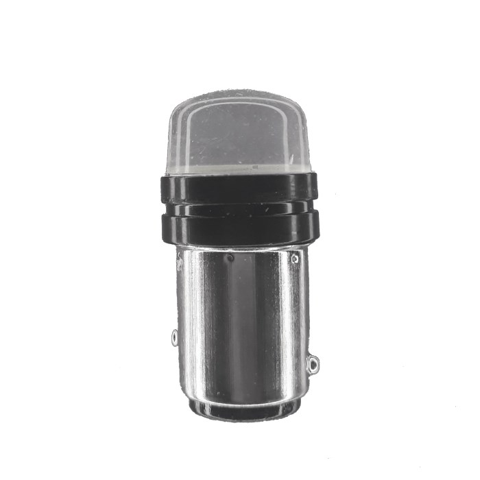 FOCO LED BASE METAL SEÑALERO 2 FILAMENTO BLANCO 12V SILICONADO