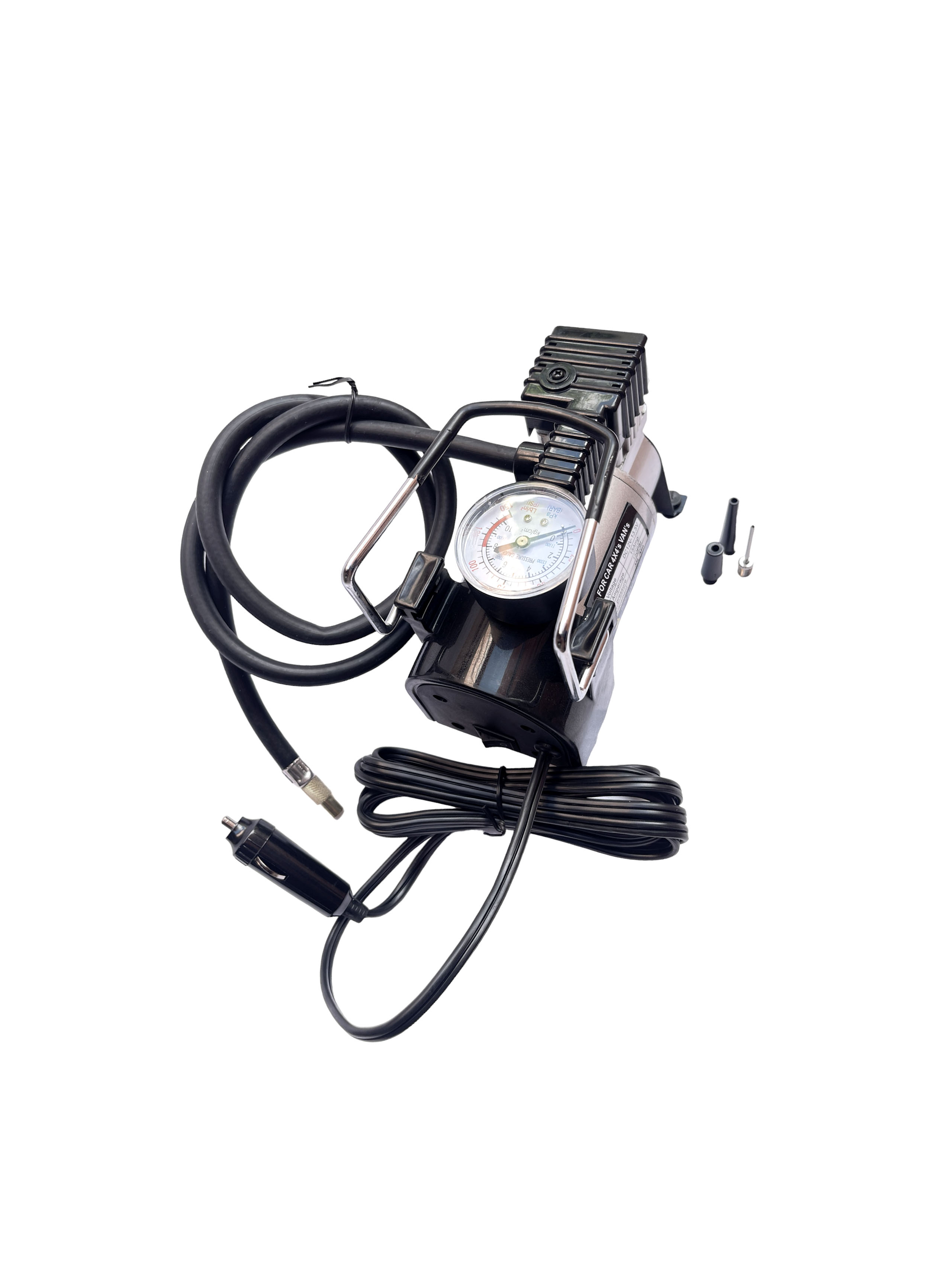 COMPRESOR PORTATIL PARA VEHICULO 150 PSI CON CONECCION A ENCENDEDOR