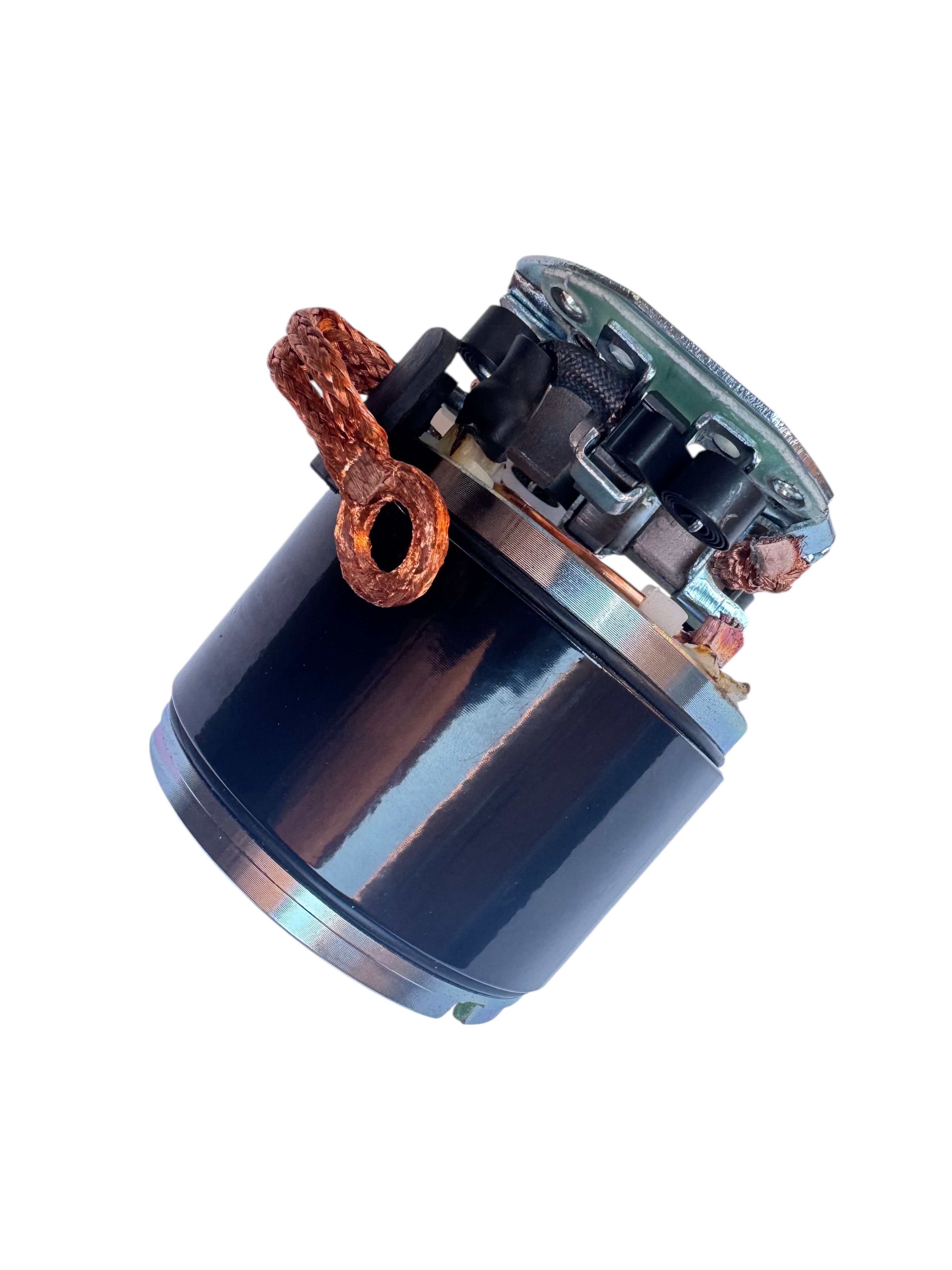 CARCAZA INDUCIDO MOTRO DE ARRANQUE 63MM CON PORTA CARBON TOYOTA FUN CARGO, VITZ, IST /DENSO