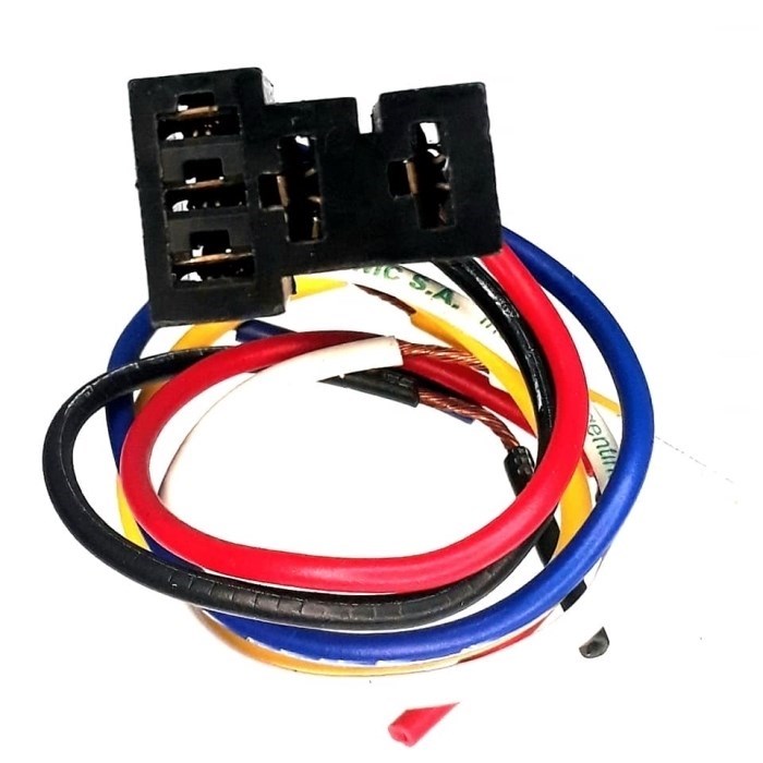 FICHA PLASTICA MINI RELAY 5 CABLES
